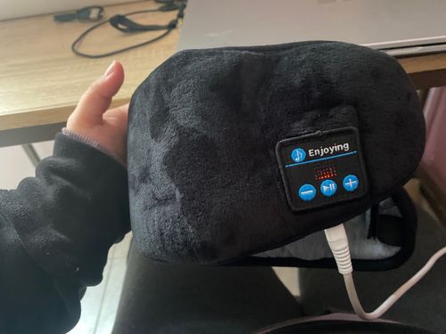 Customer photo review of HexoSleep™ - Bluetooth Headset Sleep Mask