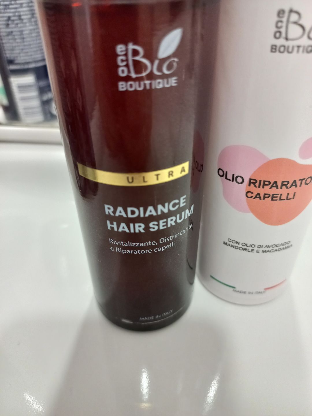 Customer photo review of Radiance Hair Serum