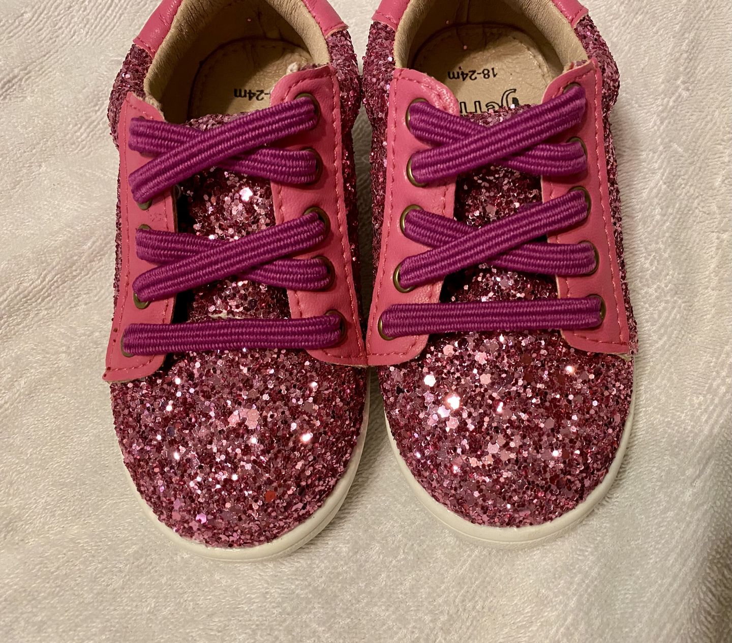 Customer photo review of U-Lace Kiddos - Plum