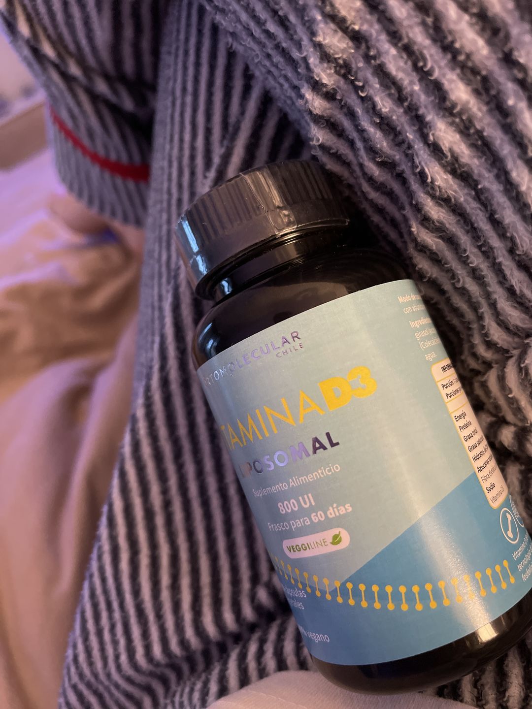 Customer photo review of Vitamina D3 liposomal 800 UI-60 cáps