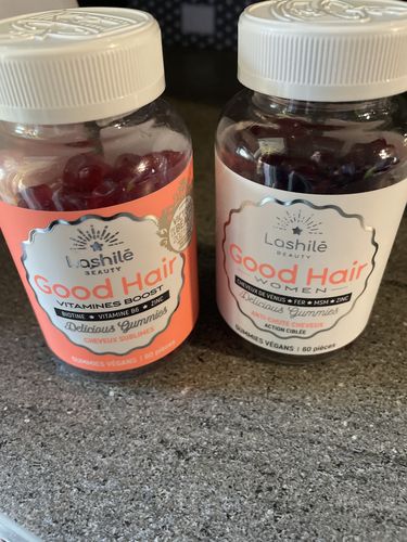 Customer photo review of Pack Hair et hair women anti-chute - 3 mois