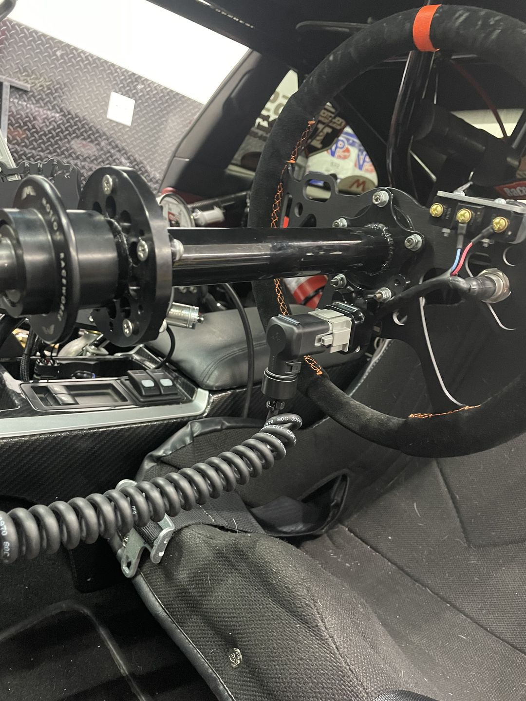 Customer photo review of Motion Raceworks Mono Cord Pro Steering Wheel Wiring System 15-00017