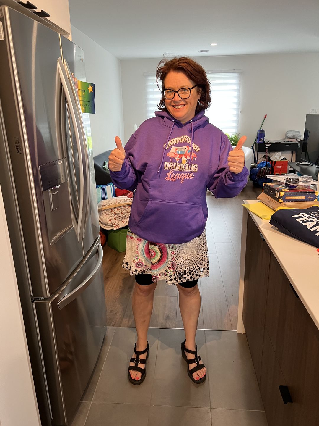 Customer photo review of "Campground Drinking League" - Shirts and Hoodies