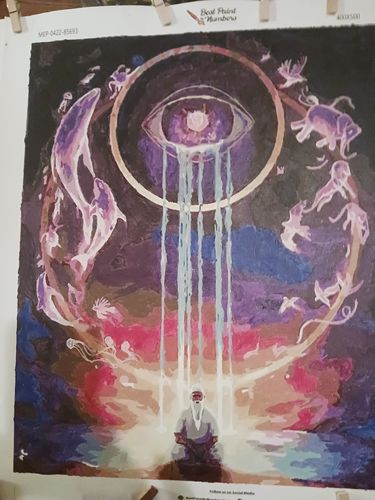 Customer photo review of Custom Paint by Number Kit