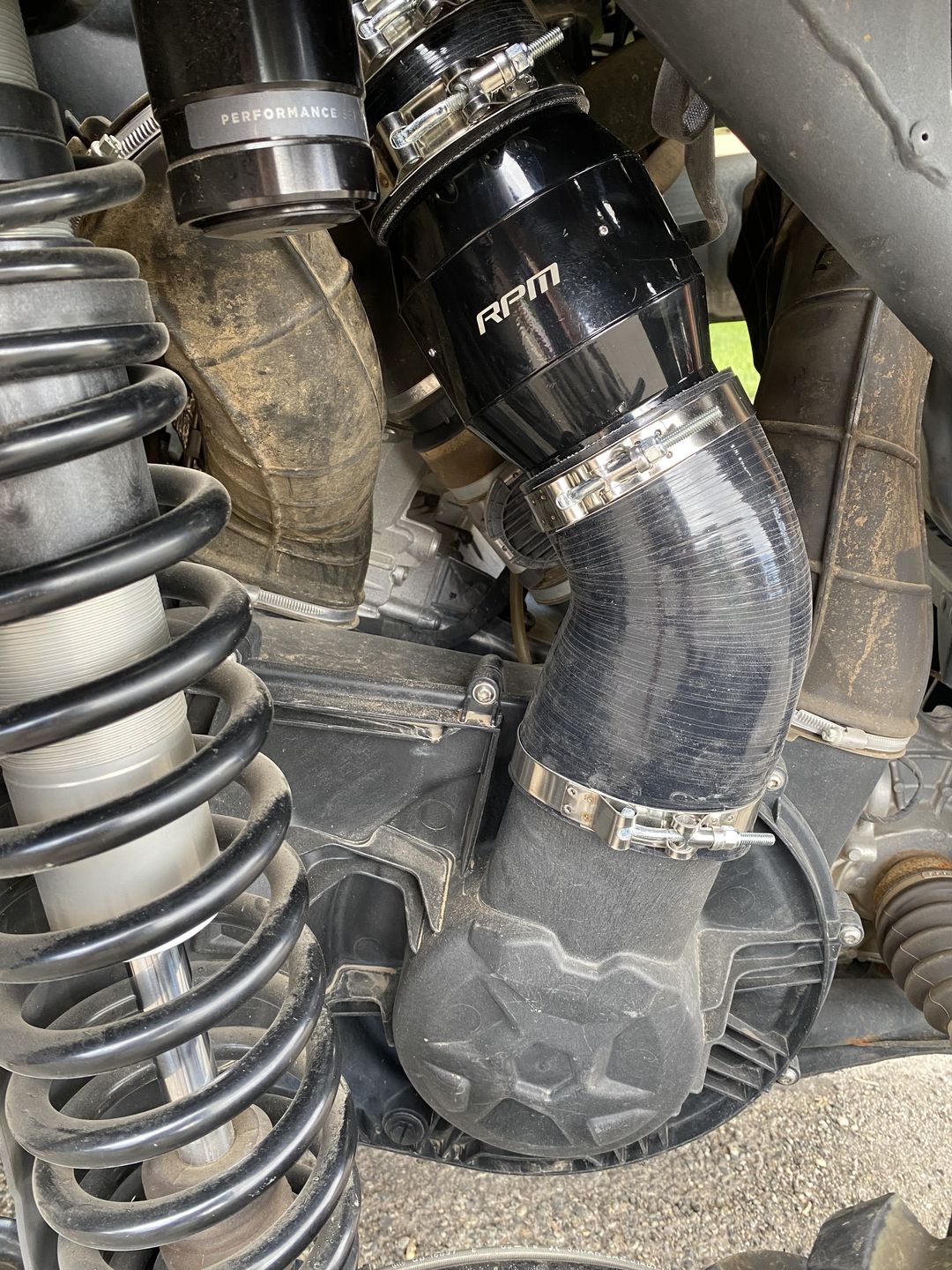 Customer photo review of RPM Can-Am Maverick X3 "ECF" Electric Clutch Fan Kit ~ Lower Clutch / Belt Temperature