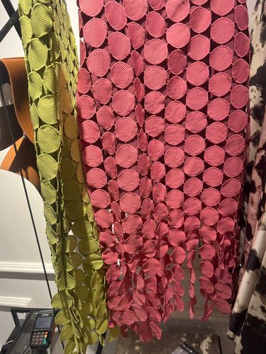 Customer photo review of Solid Color Chic Round Leaves Design Hollow Out Skirt