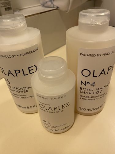 Customer photo review of Olaplex No 3. No 4. & No 5. Trio Pack