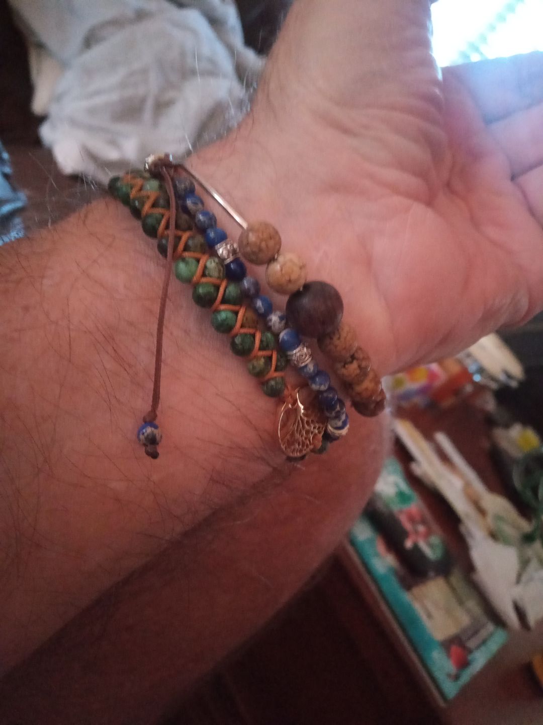 Customer photo review of Tree of Life African Jasper Bracelet