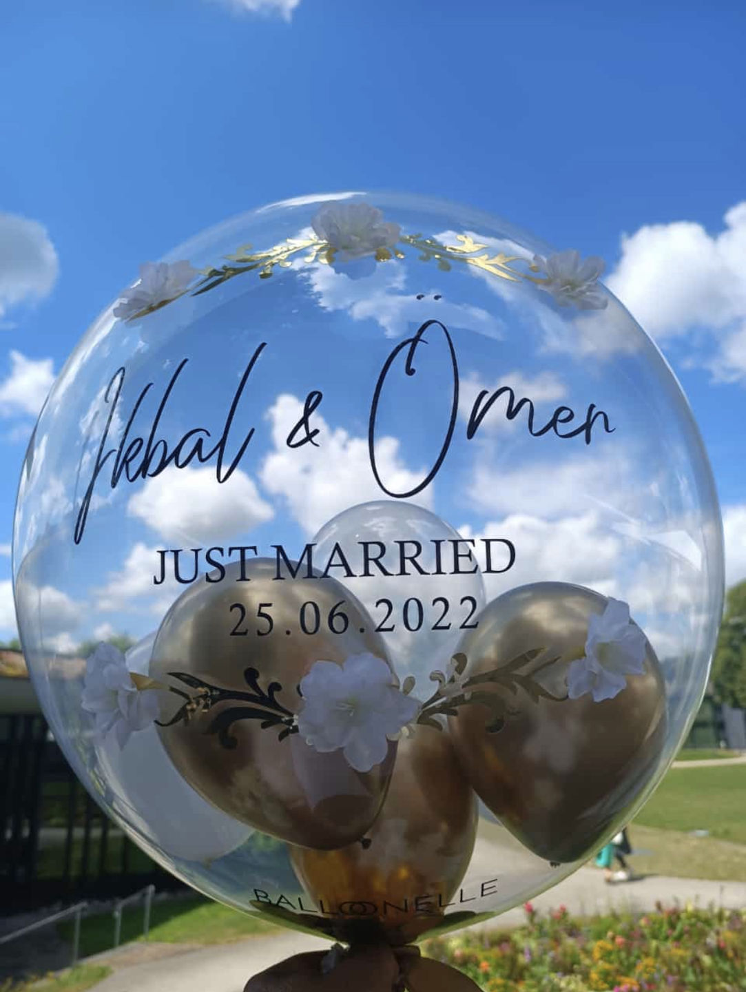 Customer photo review of Wedding Blossom Designer Ballon