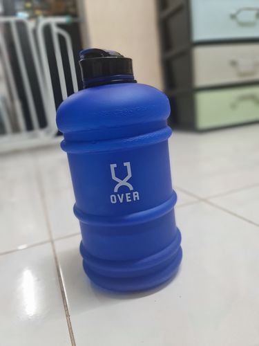 Customer photo review of [New] Navy Blue Flip Cap 2.2L Oversized Bottle (Semi Transparent)
