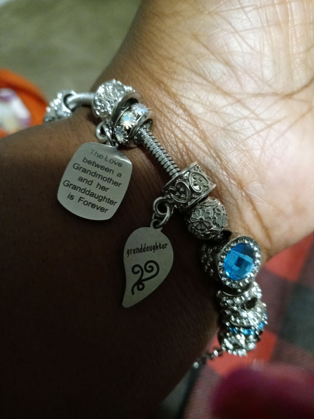 Customer photo review of Grandmother Granddaughter Unending Love Bracelets
