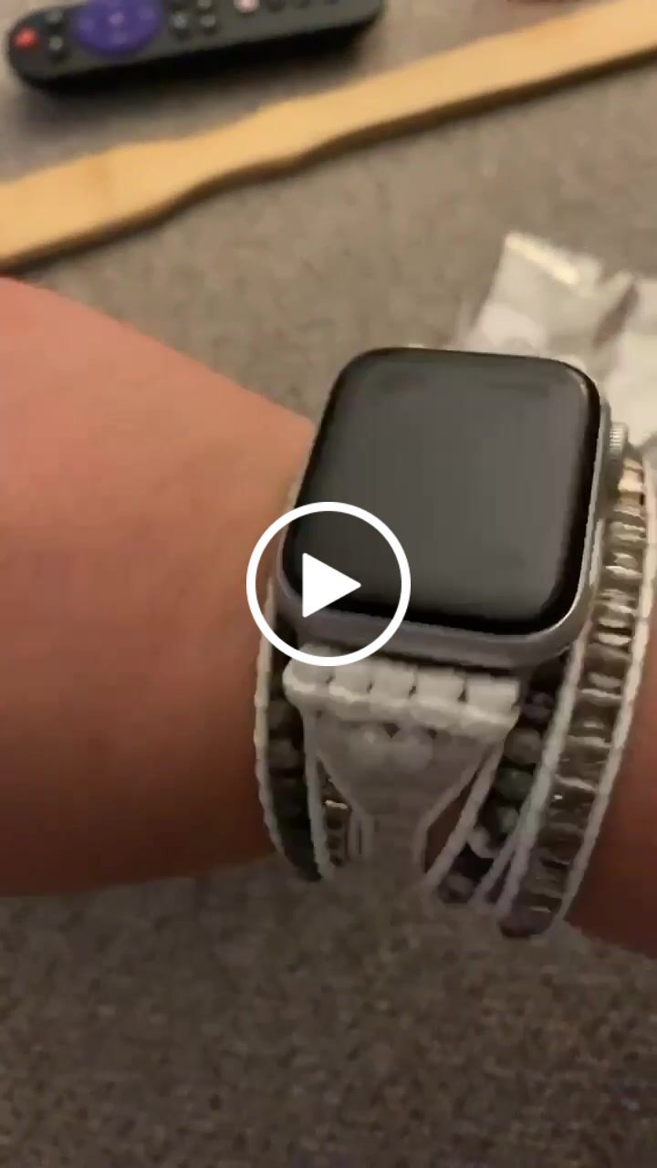 Customer video review of White Labradorite Apple Watch Strap