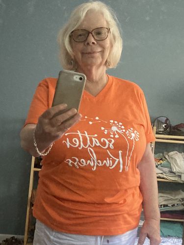 Customer photo review of Just Breathe V-neck