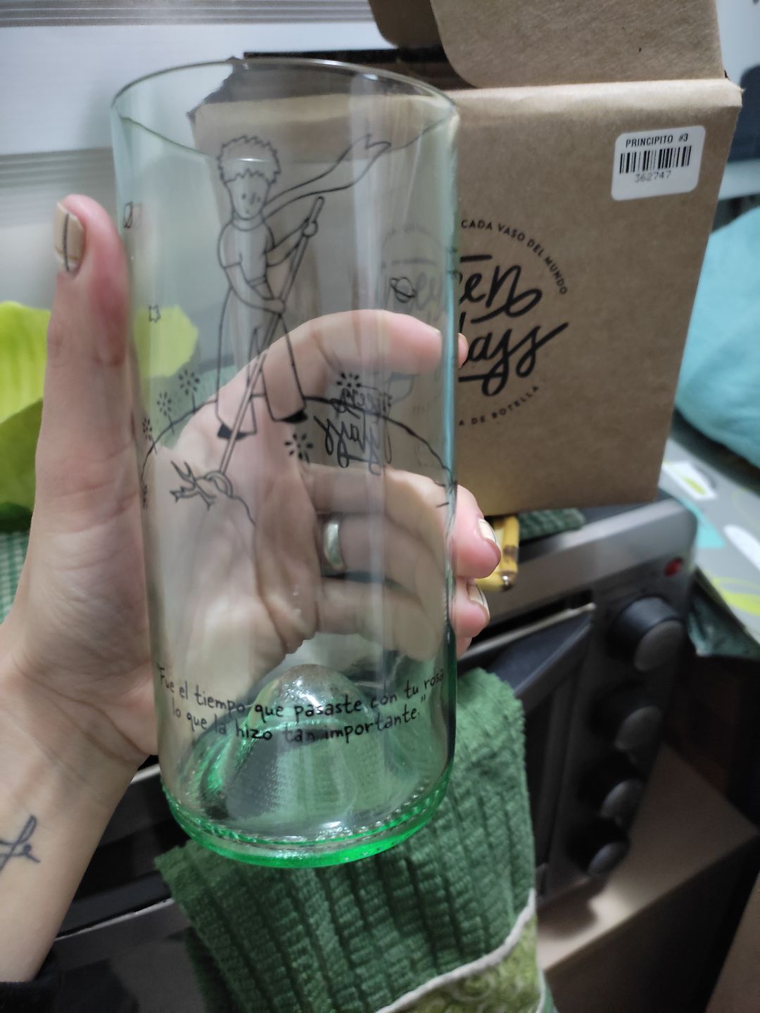 Customer photo review of El Principito Juego de 6 Vasos