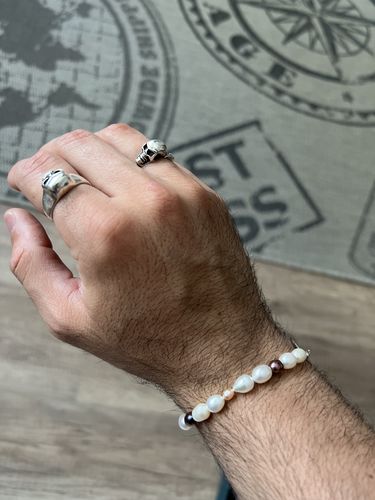 Customer photo review of Azure Pearl Bracelet