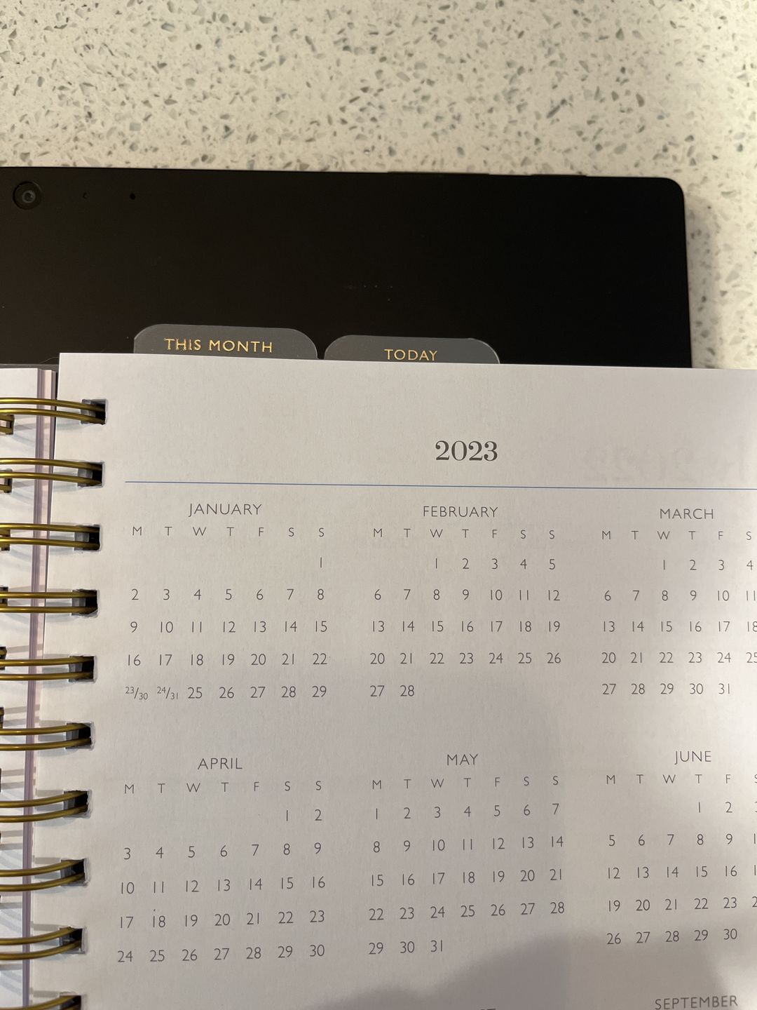 Customer photo review of *NEW* Snap-In Bookmark / Ruler for Spiral Planner