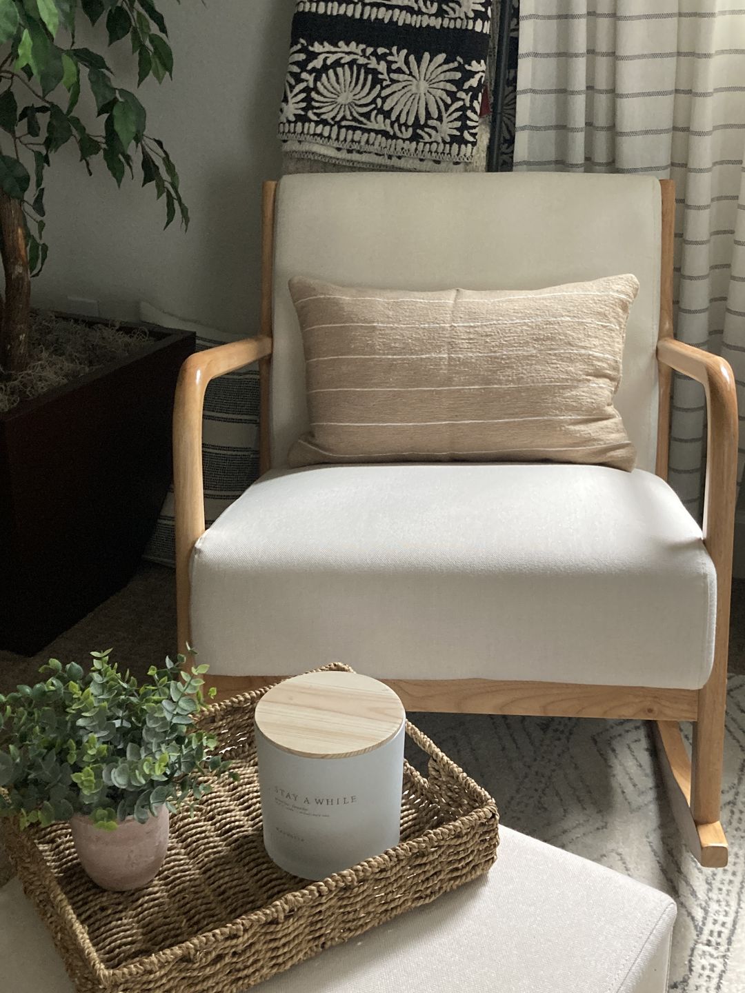 Customer photo review of Wren in Moss - 12x20" | 12x26" | 12x40"