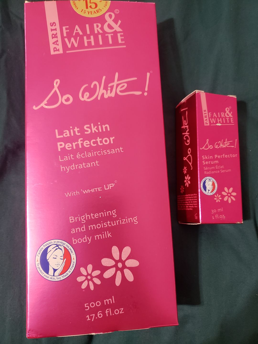 Customer photo review of Fair & White So White Skin Perfector Body Lotion- 500ml / 17.6 oz