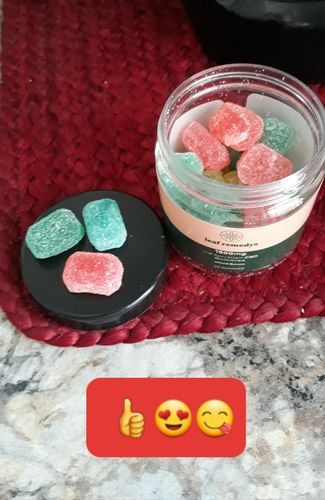 Customer photo review of 1500mg CBD Gummies mixed flavors