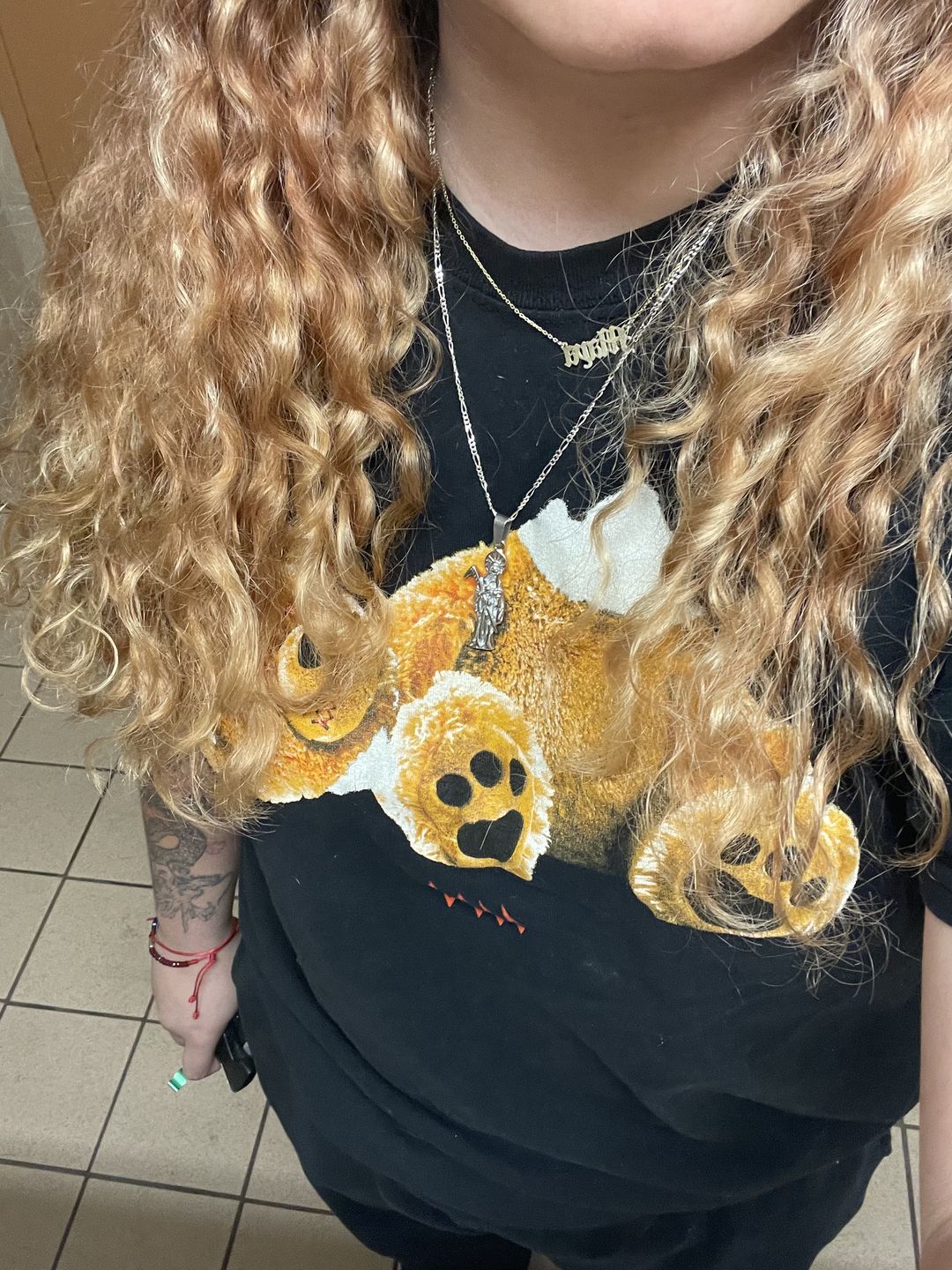 Customer photo review of SANTA MUERTE PENDANT