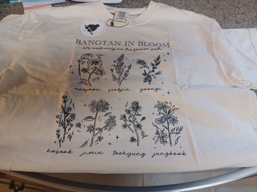 Customer photo review of BTS Bangtan in Bloom Tshirt