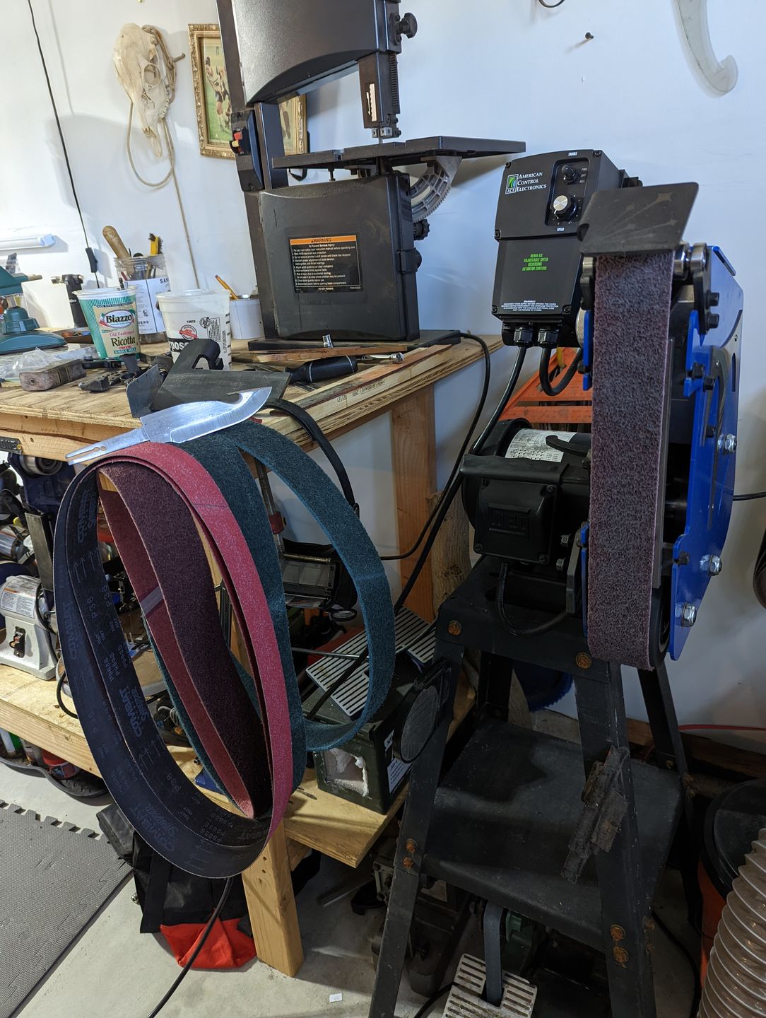 Customer photo review of 2" x 48" Sanding Belts for Stock Removal