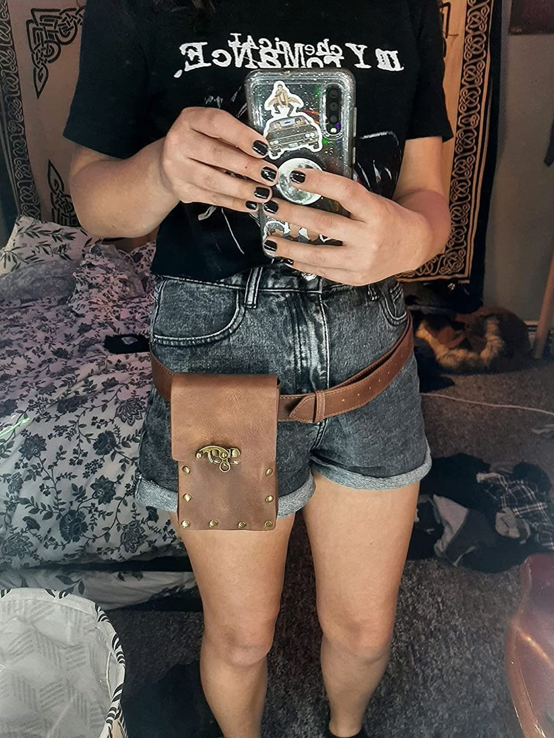 Customer photo review of Mini steampunk bag
