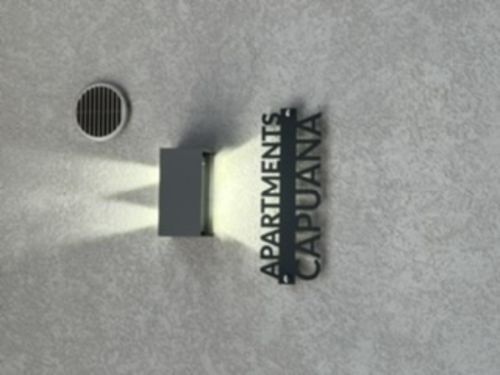 Customer photo review of Targhetta due testi sagomati modello Line 03 Acrilico