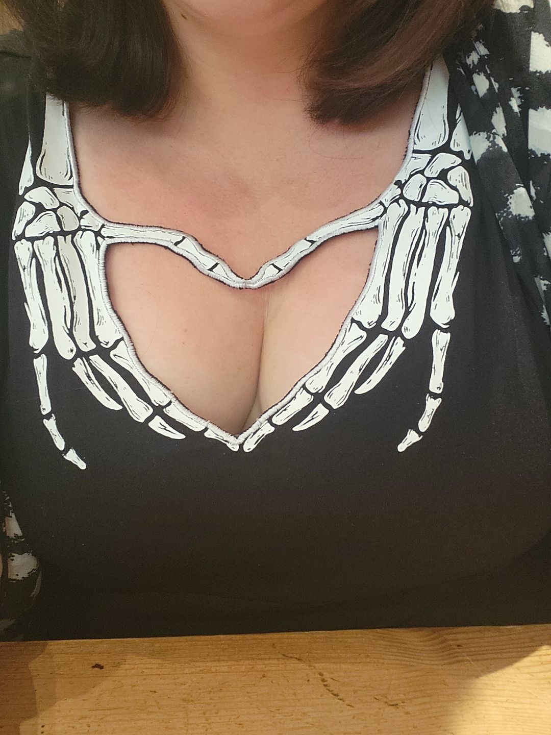 Customer photo review of Skeleton Heart Top