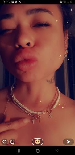 Customer photo review of PAVE LETTER CHARM 14K VERGOLDET