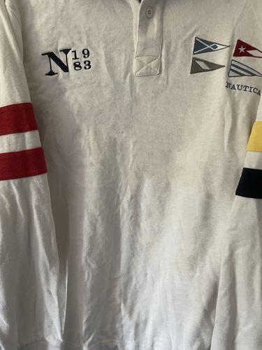 Customer photo review of Nautica Rugby Shirt Size Slim Large