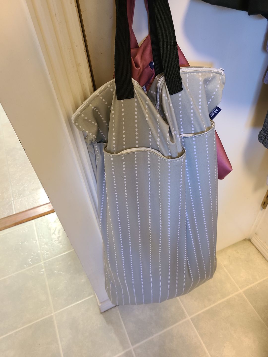 Customer photo review of Patterned Large Zipper Wet Bag with Handles