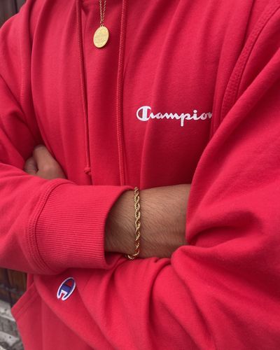 Customer photo review of Elastico Rope Bracelet (Gold)