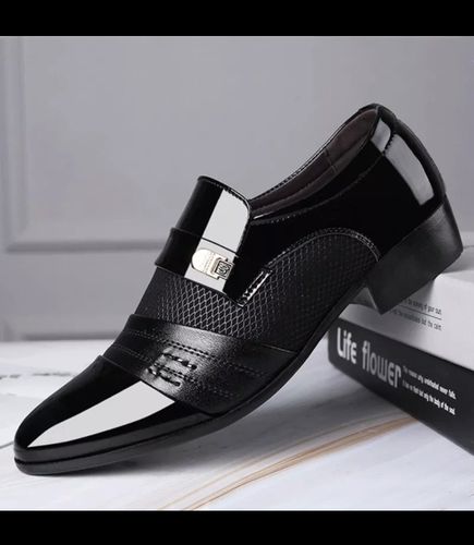 Customer photo review of Slip Men Leather Dress Shoes