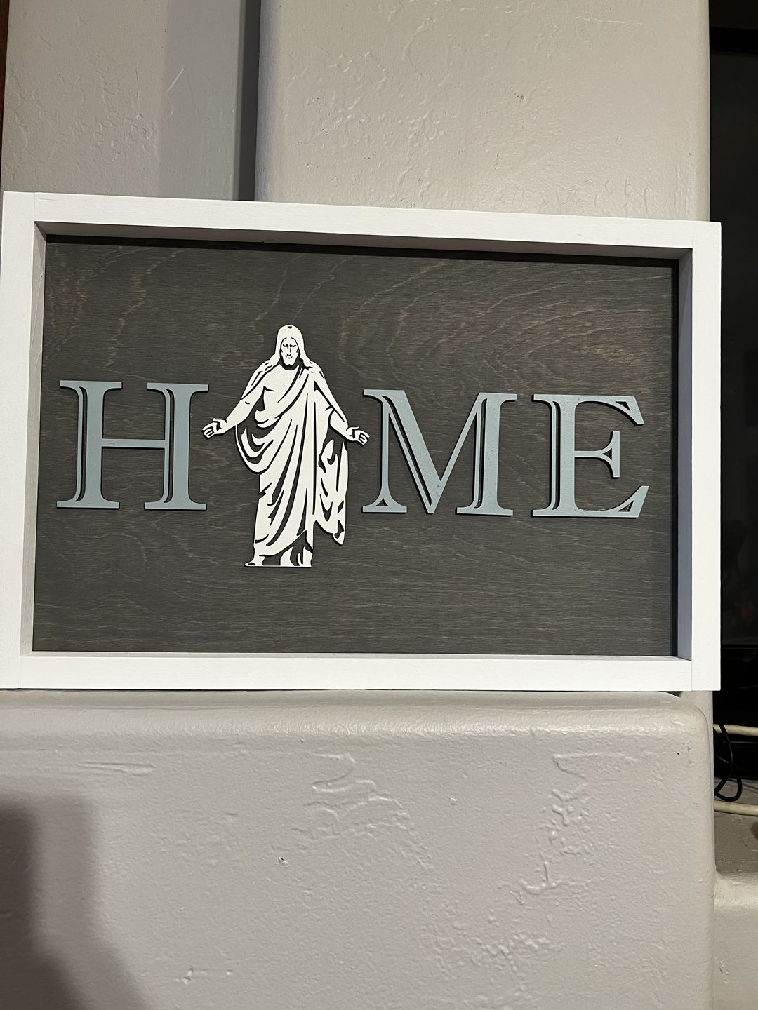Customer photo review of Christ Centered Home Sign