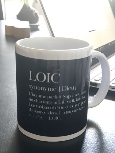 Customer photo review of Mug Loïc Prénom définition