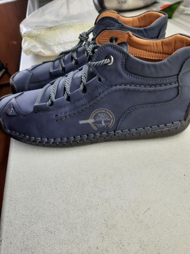 Customer photo review of Hand Stitching Casual Men Loafers