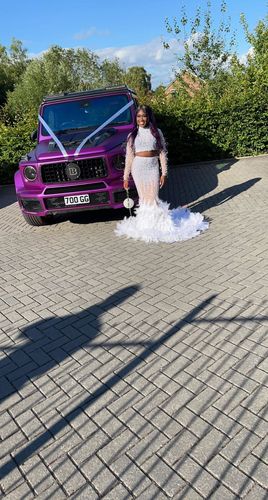 Customer photo review of Peacock White Feather Set (Ready To Ship)