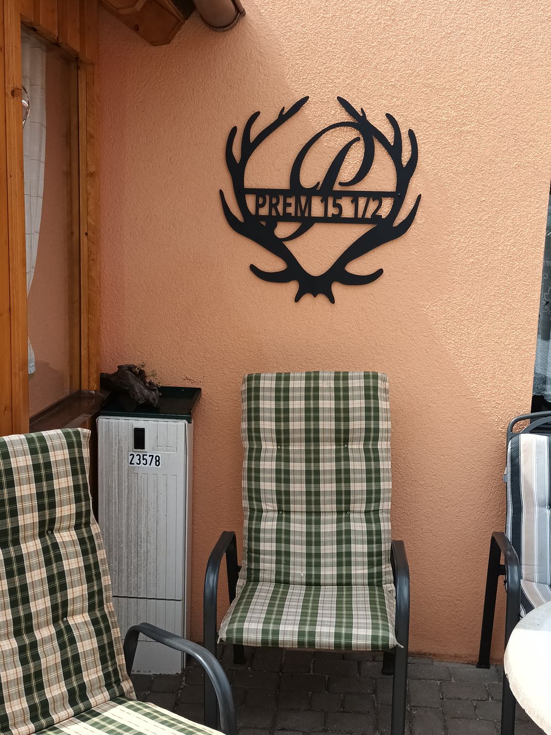 Customer photo review of Monogramm - Hirschgeweih aus edlem Stahl (personalisierbar)