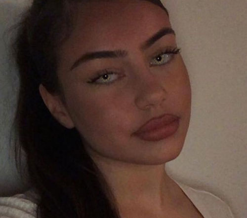 Customer photo review of DNA Taylor Colored Contact Lenses