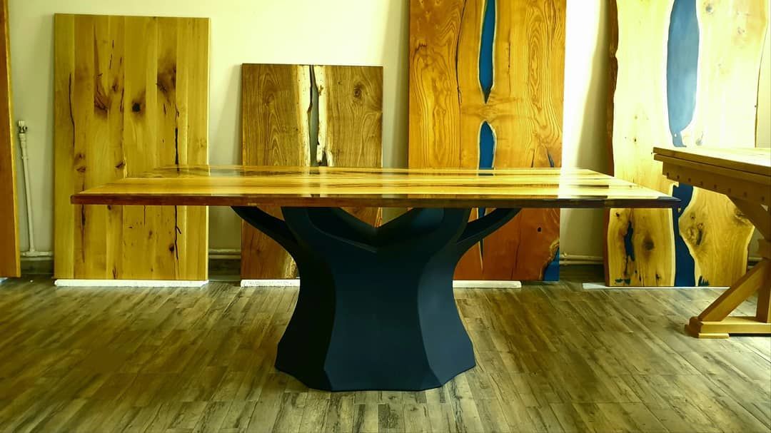 Customer photo review of Metal Table Base - 303 Namu - 31, 22, 28H inch - Flowyline