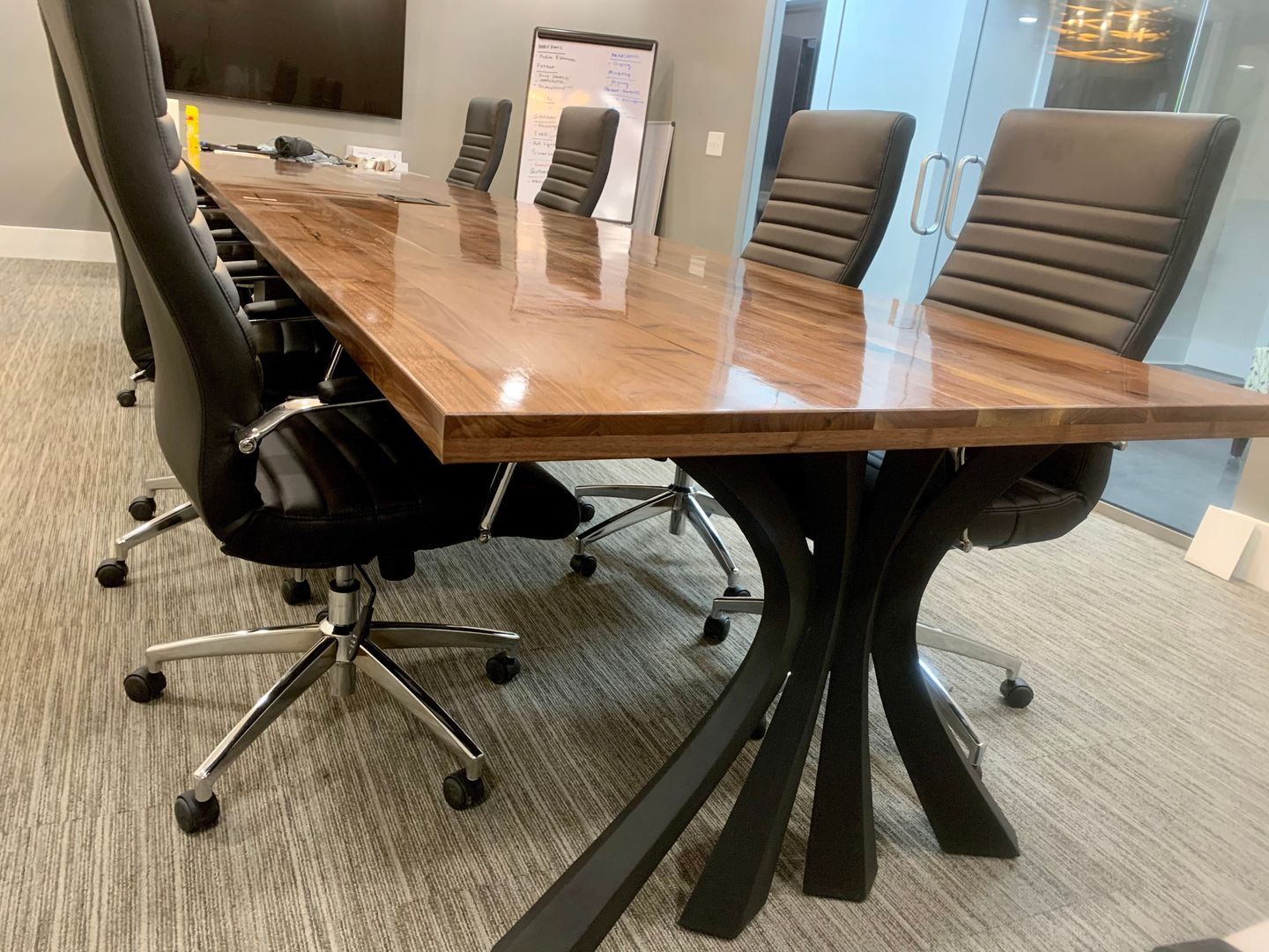 Customer photo review of Metal Table Legs - 420 Akro - 24W, 28H inch - Set of 2 pcs - Flowyline