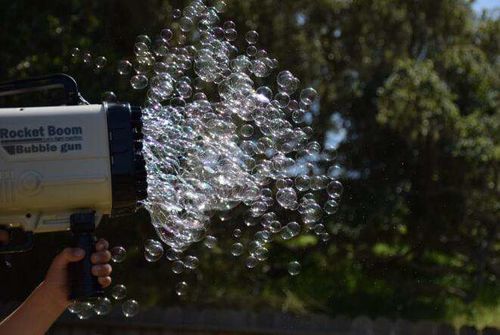 Customer photo review of Bazooka Bubble pistola bolle di sapone