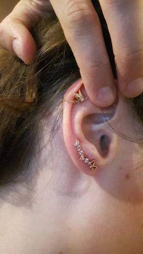 Customer photo review of Boucles d'oreilles Alice