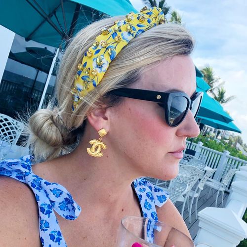 Customer photo review of FOLKDANCE SLIM CANDY JEWELED KNOTTED HEADBAND