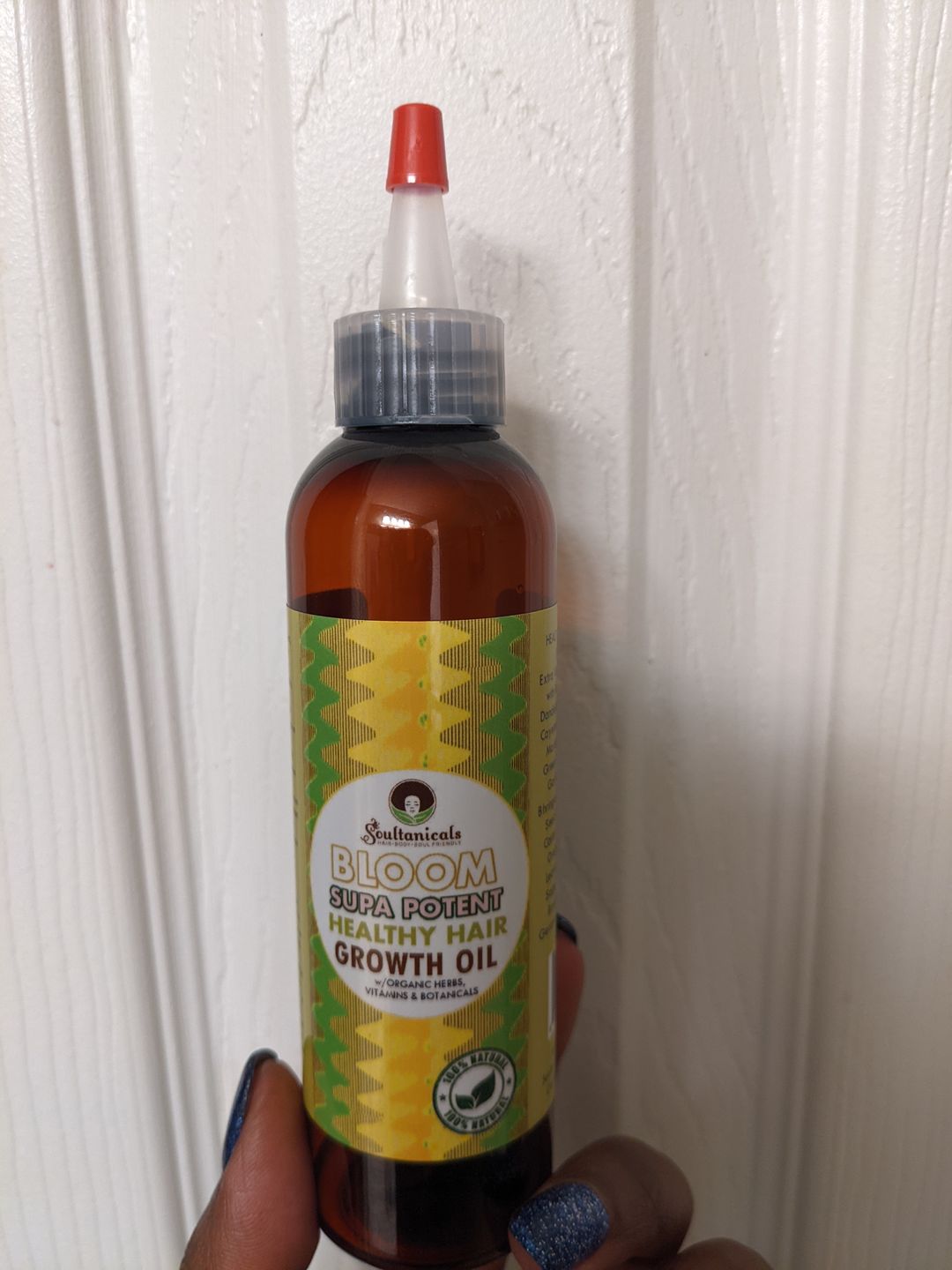 Customer photo review of Bloom- Supa Potent Healthy Hair Growth Oil