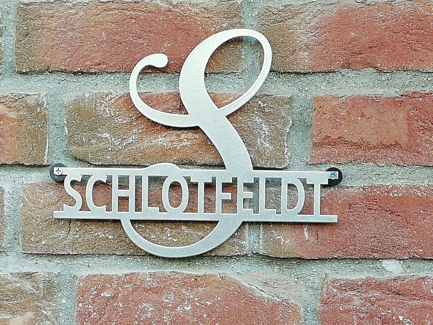Customer photo review of Monogramm - Samantha aus edlem Stahl (personalisierbar)