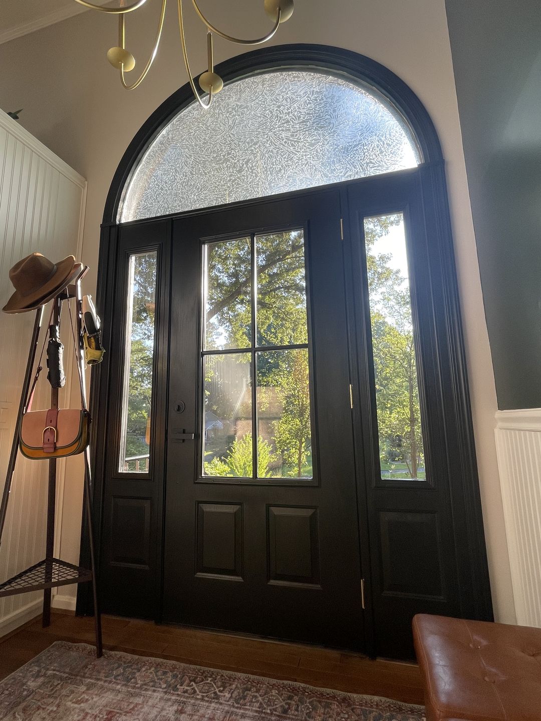 Customer photo review of Clear 4 Lite Glass and Frame Kit (3/4 Lite 24" x 50" Frame Size)