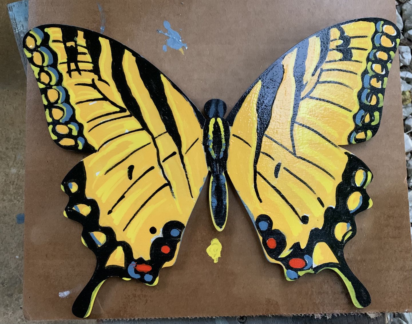 Customer photo review of Unfinished Wooden Butterfly Shape - Insect - Animal - Wildlife - Craft - up to 24" DIY