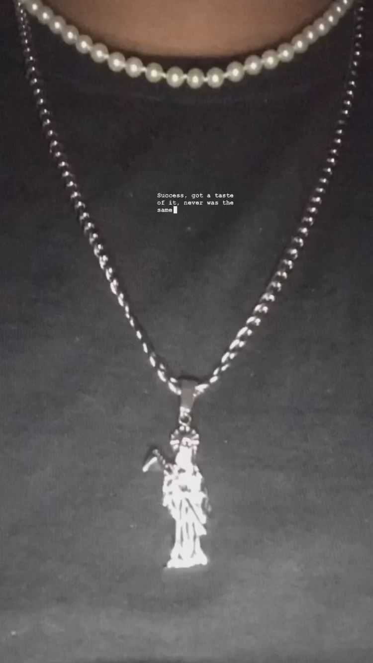 Customer photo review of SANTA MUERTE PENDANT